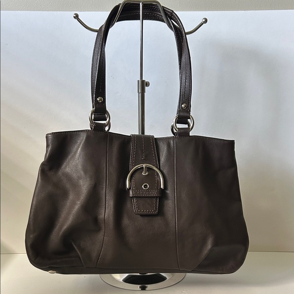 Coach Handbags - Coach Dark Brown Leather Shoulder Bag Quiet Luxury Minimalist F19248
